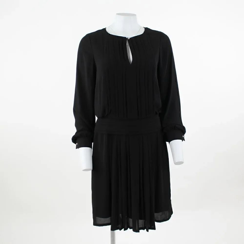 French Connection Pleaded Black Dress
